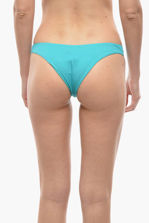 Solid-Color Bikini Brief with Logo Detail