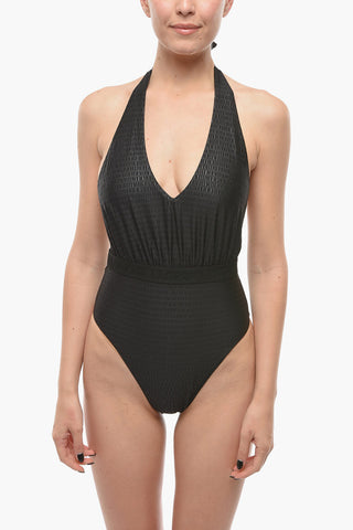 Costume da Bagno Intero con Fiocco sul Collo
