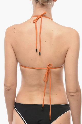 Top Bikini a Triangolo in Lurex