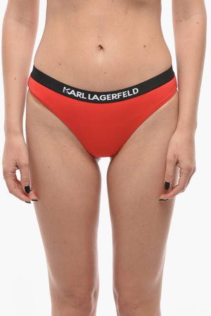 Solid-Color Bikini Briefs SPORT with Logo Elastic Waistband