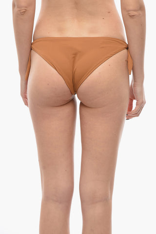 Solid-Color Bikini Briefs with Tie Strings