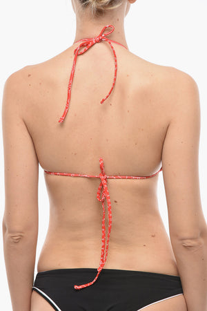Triangle Bikini Top with Iconic All-Over Print
