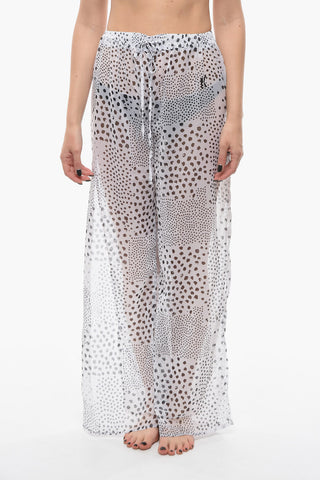 See-Through Swimsuit Cover-up with Contrasting Details