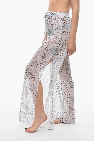 See-Through Swimsuit Cover-up with Contrasting Details