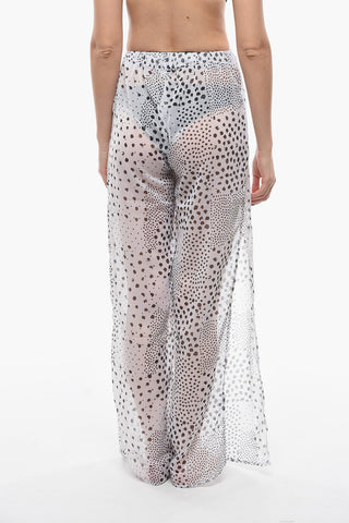 See-Through Swimsuit Cover-up with Contrasting Details