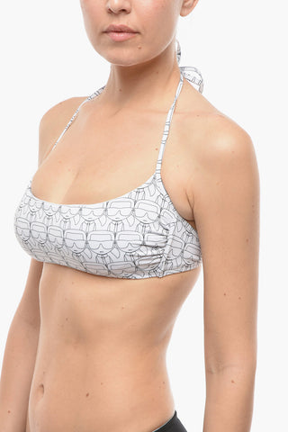 Bikini-Top mit ikonischem Allover-Print