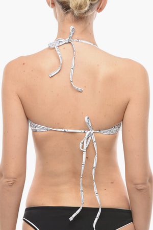 Bikini-Top mit ikonischem Allover-Print