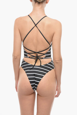 Striped One-Piece Swimsuit