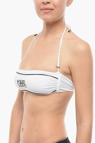 Bandeau Bikini Top with Contrast Details