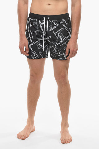 RUE ST-GUILLAME Printed Swim Shorts
