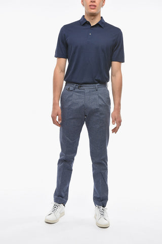 Pencil Striped Cotton and Linen RAVAL Pants