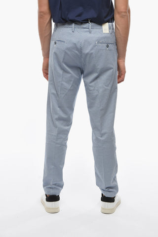 Houndstooth Motif ROPPONGI Double-Pleat Pants