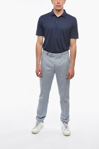Houndstooth Motif ROPPONGI Double-Pleat Pants
