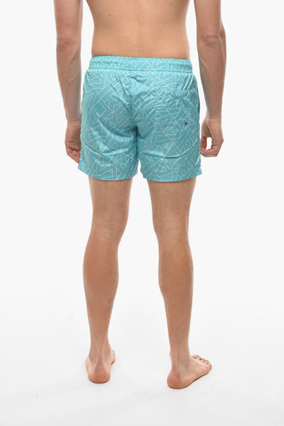 Costume da Bagno Boxer con Stampa Karl All-Over