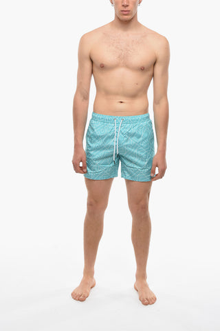 Costume da Bagno Boxer con Stampa Karl All-Over