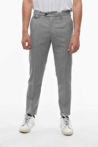 Diaper Patterned Virgin Wool RAVAL Pants