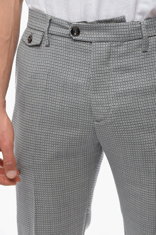 Diaper Patterned Virgin Wool RAVAL Pants