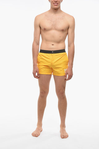 Contrasting Waist Band Swim Shorts