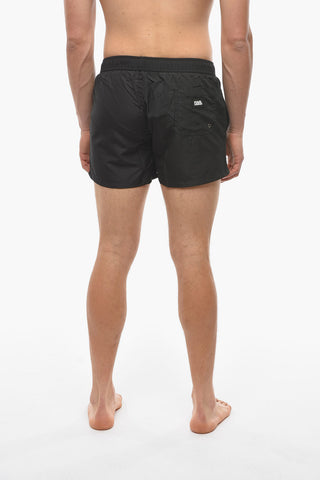 RUE ST-GUILLAUME Costume da Bagno Boxer con Stampe Logo a Contrasto