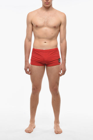RUE ST-GUILLAME Solid Color Swim Trunk