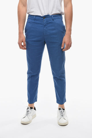 Tapered Fit Cotton and Linen MARAIS Pants