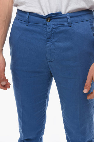 Tapered Fit Cotton and Linen MARAIS Pants