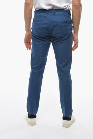 Pantaloni RAVAL Smooth Fit In Cotone Stretch e Lino