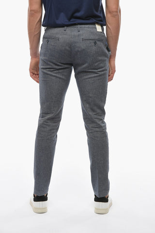 Gabardine Cotton And Linen NEWTOWN Pants