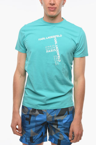 RUE ST-GUILLAME Logo Printed Crew-neck T-Shirt