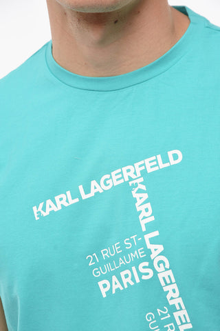 RUE ST-GUILLAME Logo Printed Crew-neck T-Shirt