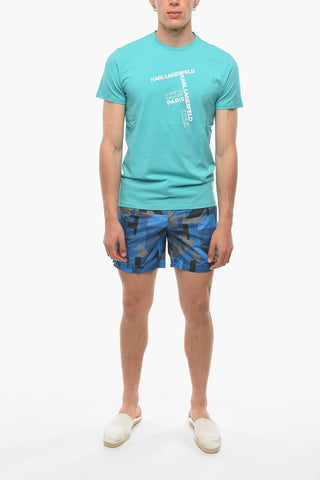 RUE ST-GUILLAME Logo Printed Crew-neck T-Shirt