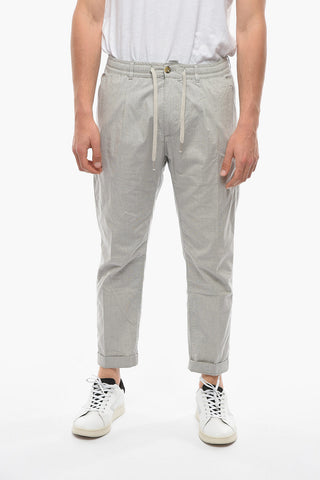 Carrot Fit MITTE Casual Pants with Drawstring Waist