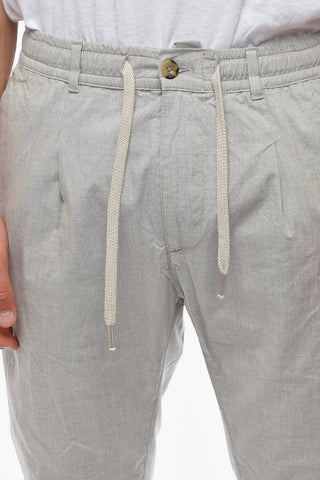 Carrot Fit MITTE Casual Pants with Drawstring Waist
