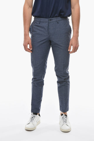 Cotton Blend NEWTOWN Pants with Belt Loops
