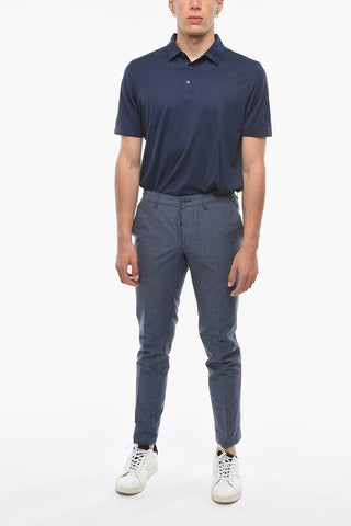 Cotton Blend NEWTOWN Pants with Belt Loops
