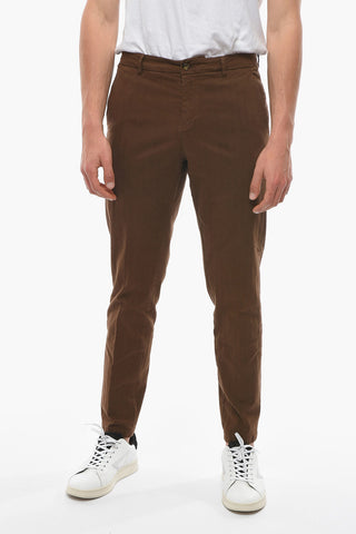 Pantaloni Chino MARAIS a Motivo Herringbone