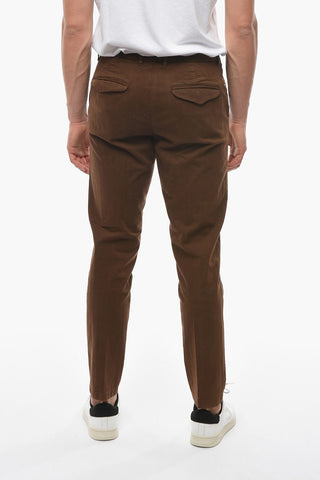 Pantaloni Chino MARAIS a Motivo Herringbone