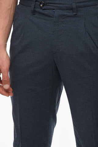 Pantaloni BRERA a Doppia Pince ed Orlo con Risvolto