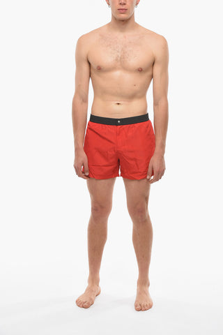 Costume da Bagno Boxer TRICOLOR con Bottone