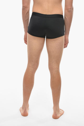 Stretch Nylon BASIC Swim Trunk with Patch