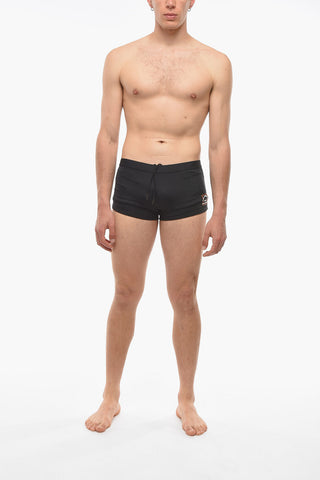 Stretch Nylon BASIC Swim Trunk with Patch