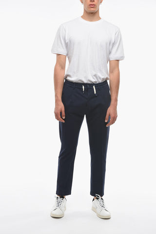 Single Pleat MITTE Casual Pants with Drawstring Waist
