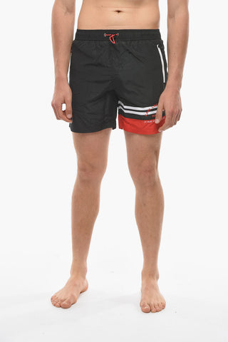 Swim Shorts with Striped Detail