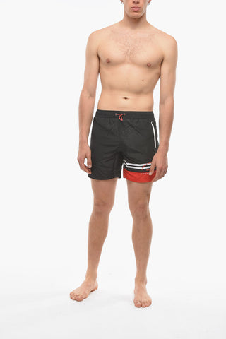 Swim Shorts with Striped Detail