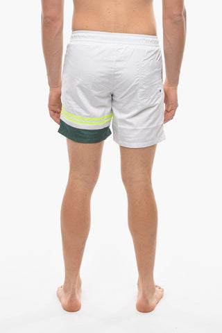 RUE ST-GUILLAUME Swim Shorts with Fluo Details