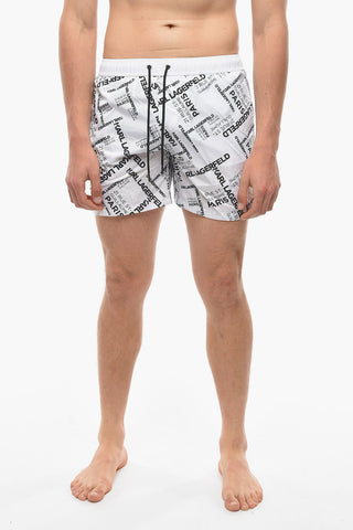 RUE ST-GUILLAME Printed Swim Shorts