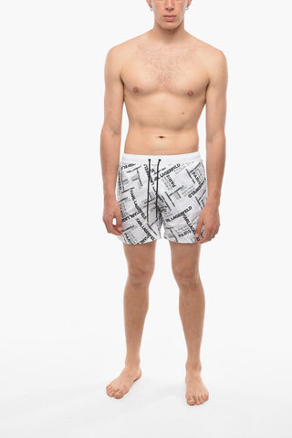 RUE ST-GUILLAME Printed Swim Shorts