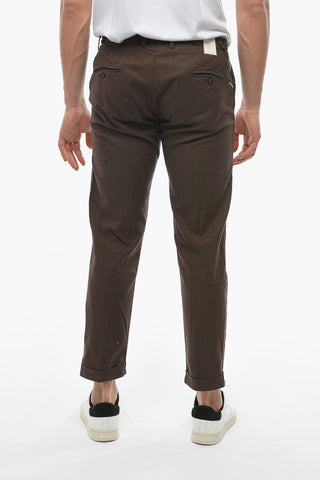 Pantaloni RAVAL Smooth Fit In Cotone Stretch e Lino