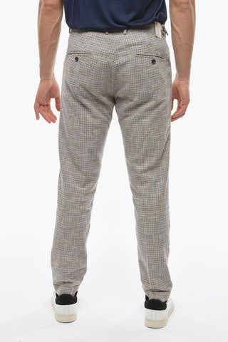 Pantaloni a Una Pince RAVAL Pied De poule con Taschino