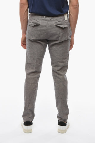 Regular Waist Cotton and Flax MARAIS Pants